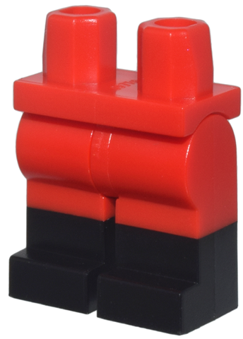 970c00pb0411 - Hips and Legs with Molded Black Lower Legs / Boots Pattern
