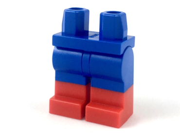 970c00pb0420 - Hips and Legs with Molded Red Lower Legs / Boots Pattern