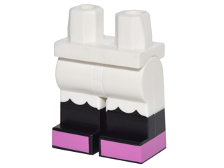 970c00pb0520 - Hips and Legs with Ruffles, Black Lower Legs and Dark Pink Feet Pattern (Minnie)