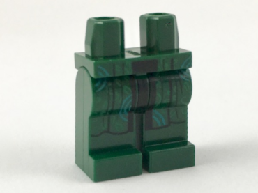 970c00pb0840 - Hips and Legs with Long Robe Ends, Bright Green and Bright Light Blue Design Pattern
