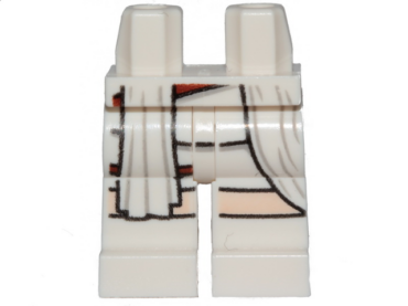 970c00pb1016 - Hips and Legs with Flowing Robe and Dark Red Strap Pattern
