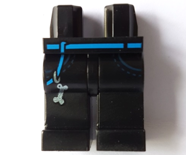 970c00pb1071 - Hips and Legs with Dark Azure Belt and Dog Bone Key Chain Pattern