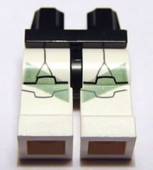 970c01pb02 - Hips and White Legs with SW Clone Trooper and Sand Green Markings Pattern