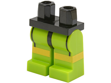 970c34pb01 - Hips and Lime Legs with Black Lines and Yellow Knee Stripes Pattern