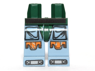 970c55pb03 - Hips and Sand Blue Legs with SW Boba Fett Armor Pattern