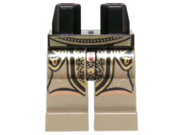 970c69pb11 - Hips and Dark Tan Legs with SW Elaborate Golden Belt and Geonosian Robe Pattern