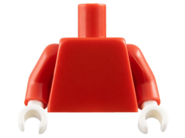 973c031 - Torso Plain / Red Arms / White Hands