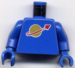 973p90c01 - Torso Space Classic Moon Pattern / Blue Arms / Blue Hands