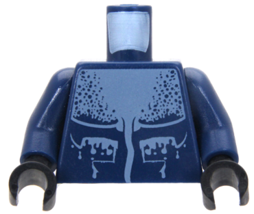 973pb0620c01 - Torso Atlantis Manta Ray Pattern / Dark Blue Arms / Black Hands