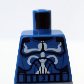973pb0705 - Torso SW Armor Clone Trooper with White Senate Commando Captain Markings Pattern