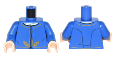 973pb1848c01 - Torso SW Bespin Guard Pattern Dual Sided / Blue Arms / Light Nougat Hands
