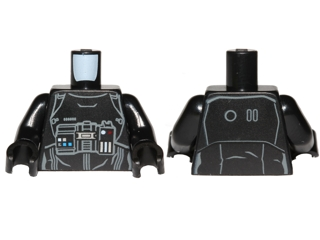 973pb2154c01 - Torso SW First Order TIE Fighter Pilot Pattern / Black Arms / Black Hands