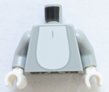 973pb4261c01 - Torso White Chest Fur and Tail Pattern / Light Bluish Gray Arms / White Hands
