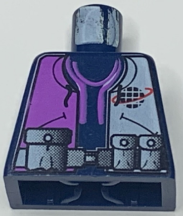 973px139 - Torso Alpha Team Logo, Purple and White Shirt, Utility Belt with Pouches Pattern