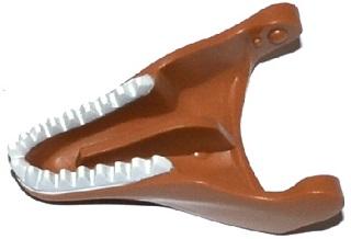 98057pb02 - Dinosaur Jaw Lower Tyrannosaurus rex with White Teeth Pattern