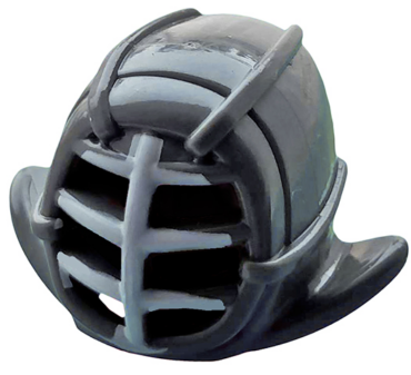 98130pb01 - Minifigure, Headgear Helmet Ninjago Kendo with White Grille Mask Pattern