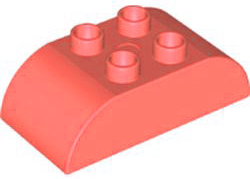 98223 - Duplo, Brick 2 x 4 Slope Curved Double