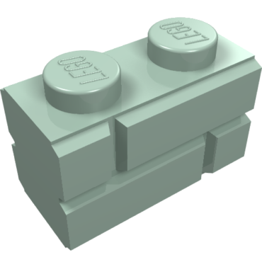 98283 - Brick, Modified 1 x 2 with Masonry Profile