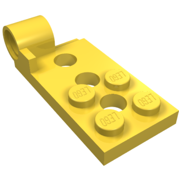 98285 - Hinge Plate 2 x 4 with Pin Hole and 3 Holes - Bottom