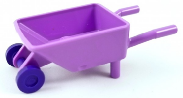 98288c05 - Minifigure, Utensil Wheelbarrow with Dark Purple Trolley Wheels (98288 / 2496)