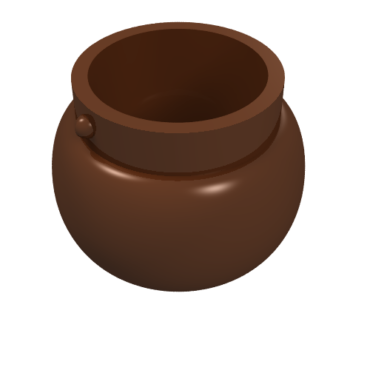 98374 - Minifigure, Utensil Pot Small with Handle Holders