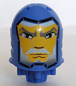 bb0153pb06 - Large Figure Head with King Mathias Pattern - Black Line Around Face