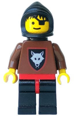 cas251 - Wolfpack - Eye Patch, Brown Arms and Black Legs, Black Hood and Cape
