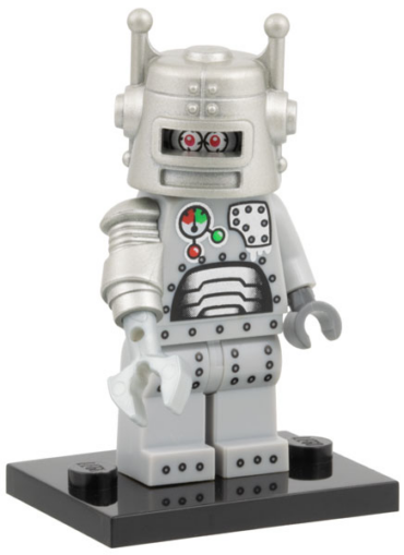 col01-7 - Robot, Series 1 (Complete Set with Stand and Accessories)