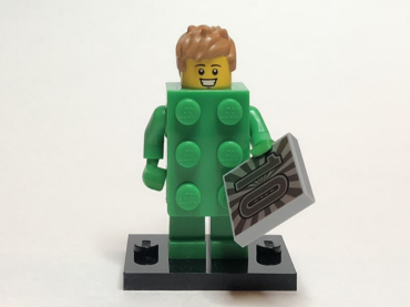 col20-13 - Brick Costume Guy, Series 20 (Complete Set with Stand and Accessories)