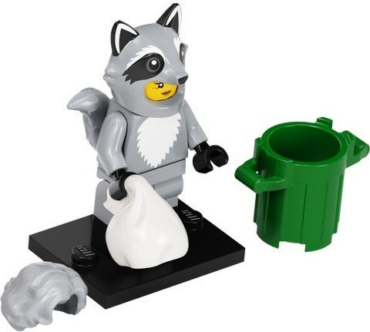 col22-10 - Raccoon Costume Fan, Series 22 (Complete Set with Stand and Accessories)