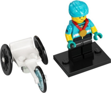 col22-12 - Wheelchair Racer, Series 22 (Complete Set with Stand and Accessories)