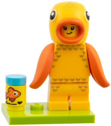 col28-3 - Goldfish Costume Fan, Series 28 (Complete Set with Stand and Accessories)