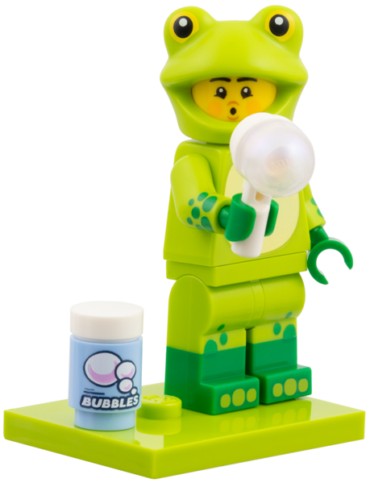 col28-5 - Frog Costume Fan, Series 28 (Complete Set with Stand and Accessories)