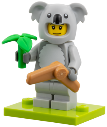 col28-6 - Koala Costume Fan, Series 28 (Complete Set with Stand and Accessories)