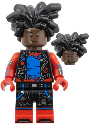 colspi02 - Hobie Brown / Spider-Punk, Spider-Man Across the Spider-Verse (Minifigure Only without Stand and Accessories)