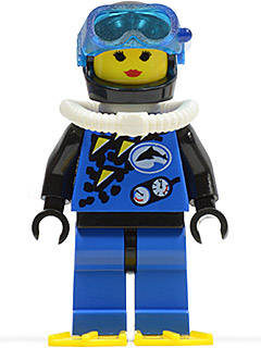 div002a - Divers - Blue, Female, Yellow Flippers