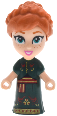 dp235 - Anna - Micro Doll, Dark Green Dress