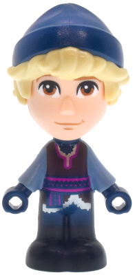 dp236 - Kristoff - Micro Doll, Dark Brown Shirt, Dark Blue Pants, Dark Blue Beanie, Closed Mouth Grin
