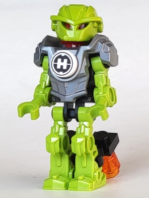 hf006 - Hero Factory Mini - Breez - Flat Silver Armor with Rocket Jets