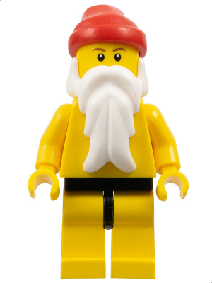 hol010 - Santa, Yellow Legs with Black Hips, Yellow Torso