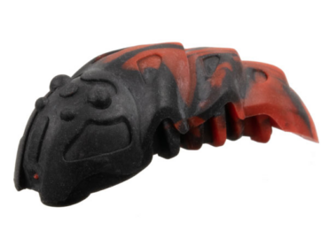 kraata4 - Bionicle Rahkshi Kraata Stage 4 with Marbled Pattern (list head color, describe the rest)