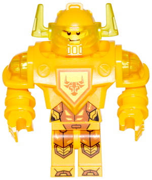 nex053 - Axl - Trans-Yellow Visor, Bright Light Orange Torso (Ultimate Axl)