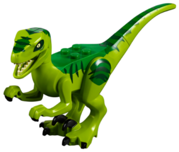 raptor08 - Dinosaur Raptor / Velociraptor with Green Back