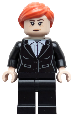 sh1039 - Pepper Potts - Black Suit, Reddish Orange Ponytail (76315)