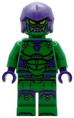 sh1066 - Green Goblin - Green Outfit, Dark Purple Hood