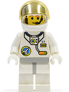 spp003 - Space Port - Astronaut C1, White Legs with Light Gray Hips