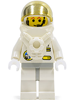 spp005 - Space Port - Astronaut C1, White Legs with Light Gray Hips, Breathing Apparatus