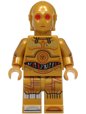 sw1440 - C-3PO - Printed Legs, Toes and Arms, Red Eyes