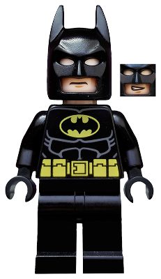 tlm082 - Batman - Black Suit with Yellow Belt and Crest (Type 2 Cowl, no Cape)
