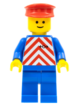trn050 - Red & White Stripes - Blue Legs, Red Hat